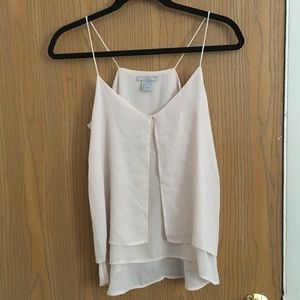 Off White Flowy Tank Top